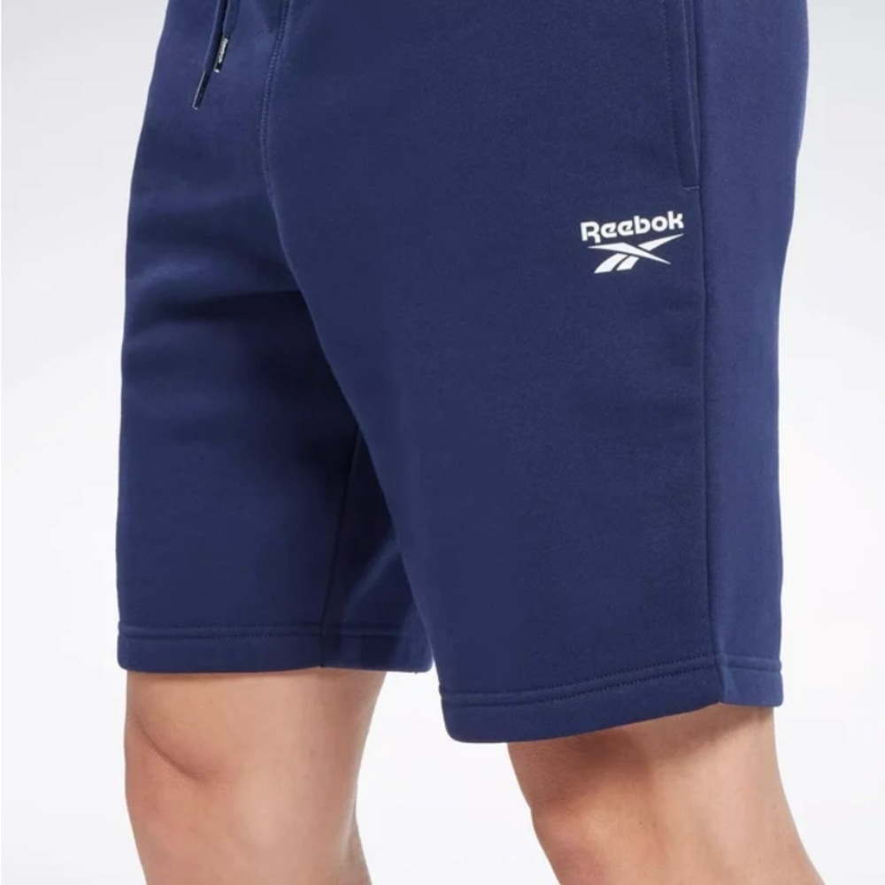 Reebok Men's Identity Fleece Shorts - Vector Navy Large